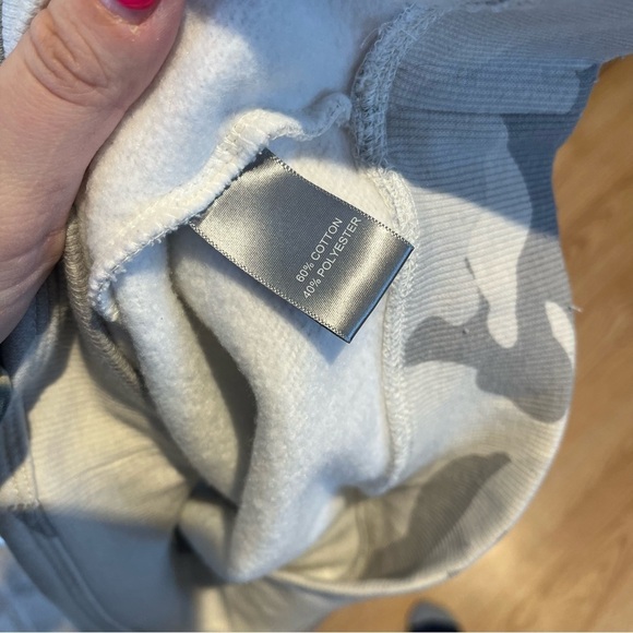 2/$25 Marled LOVE Gray Pink Neutral Camouflage Lounge Casual Active Sweatshirt S - Picture 10 of 11